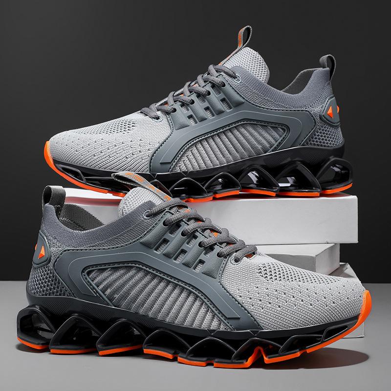 Year Blade Large Size Men's Casual Sneakers Sports Walking Shoes Comfortable Lace-Up Sneakers All Seasons