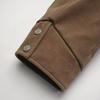 Men's Retro Patchwork Cotton Harrington Jacket: Cropped, Stand Collar, Cool Winter Outerwear