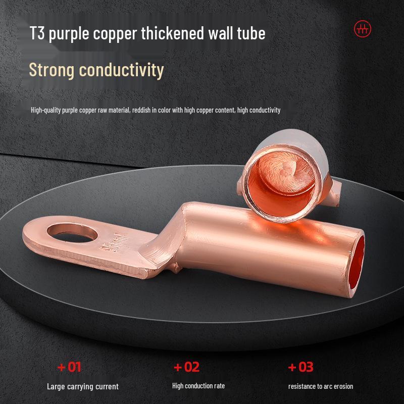 DT Copper Terminal: Tinned, Oil-Filled Copper Lug for 25/35/50 Sq. Wire