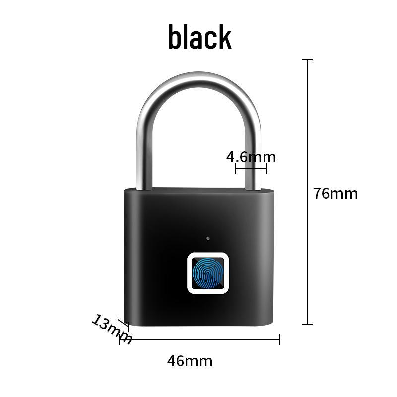 Durable Stainless Steel Smart Fingerprint Padlock for Outdoor Use