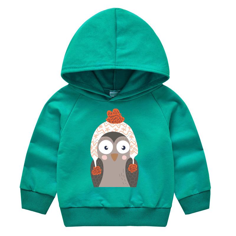 Frühling und Herbst Kindermode Kapuzenpullover Jungen und Mädchen Cartoon Druck Pullover Langarm Tops