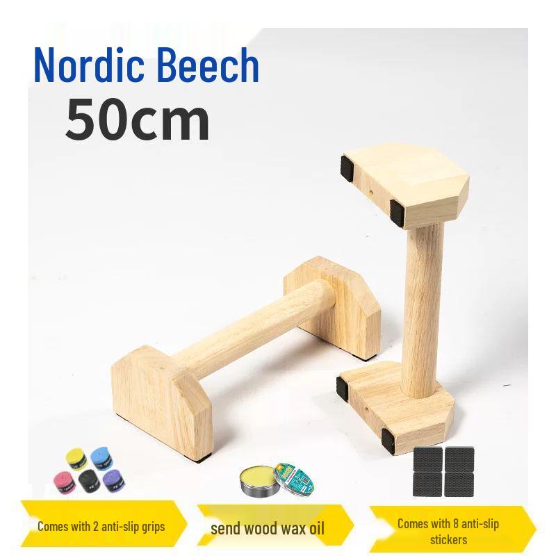 Adjustable Wooden Calisthenics Push-Up Bars