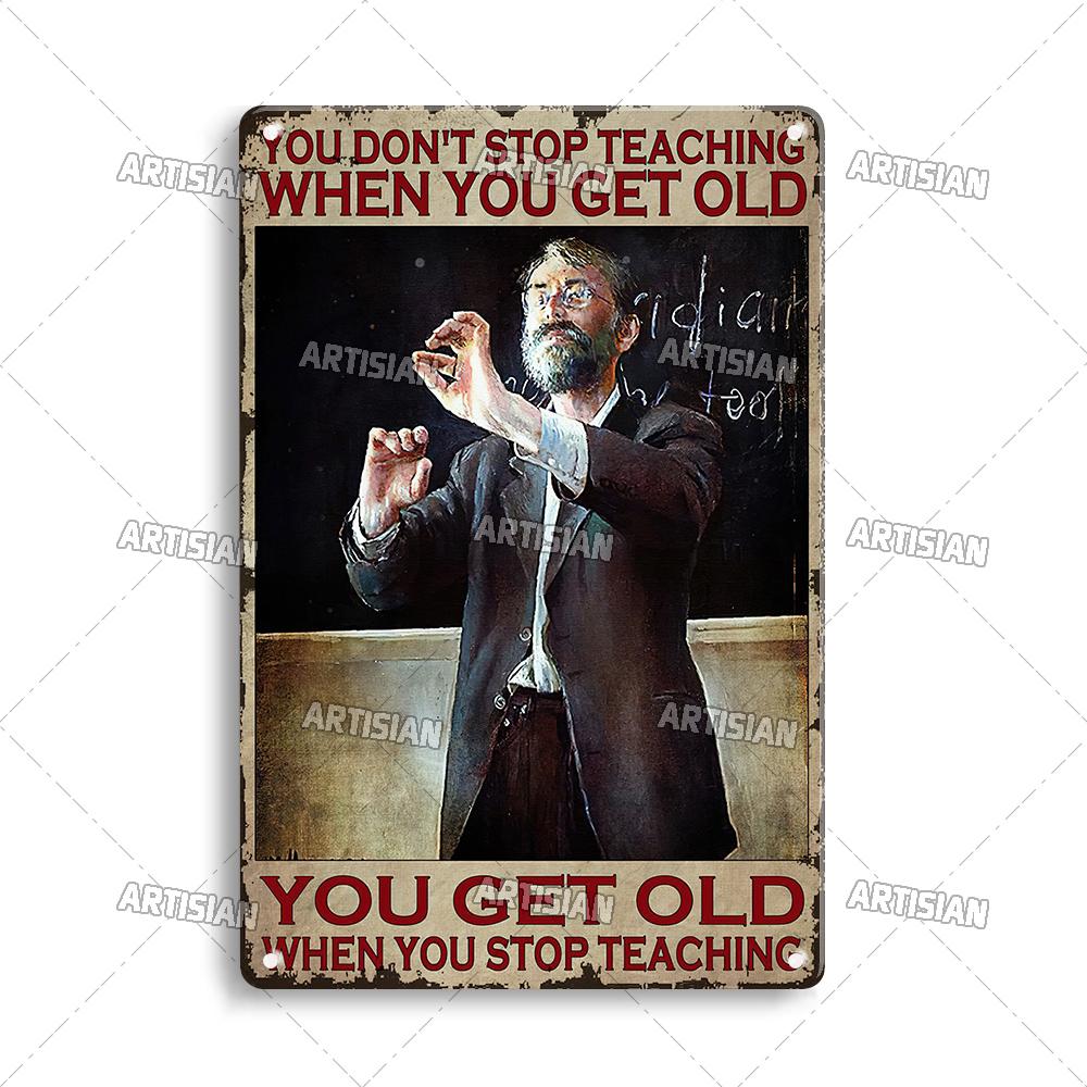 Artisian Job Metal Sign Vintage Teacher Tin Poster Hobby Decorative Plate Wall Decor Garage Bar Pub Club Hotel Cafe Kitchen Home