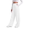 Women's Winter Sweatpants Solid Color Casual Pants Women's Fleece Sweatpants Wide Leg Straight Pants