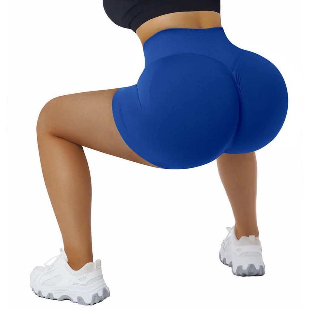 Pantaloni Scurți Seamless pentru Yoga - Foarte Elastici, Model Peach Fit