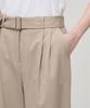 MUSINSA STANDARD WOMAN Women'S Real Wide Belted Slacks [Beige]
