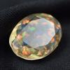 Lab-Created Opal Loose Gemstone Oval Cut Ethiopian Multi-Color 8.60 ct October Birthday Birthstone