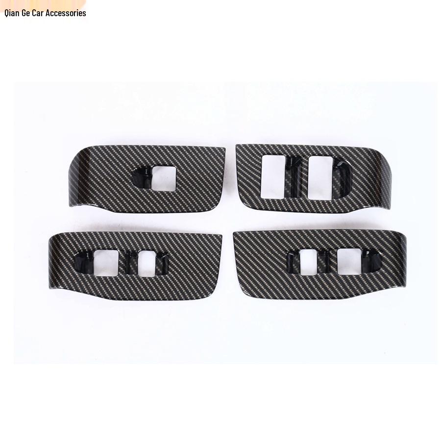 Nio 24 Model L60 Carbon Fiber Grain Interior Accessories: Gear Shift Frame, Lift Switch, Steering Wheel.