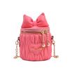 Mini small bag spring 2025 new Mori soft girl bow foreign style small fragrant style one shoulder crossbody small round bag
