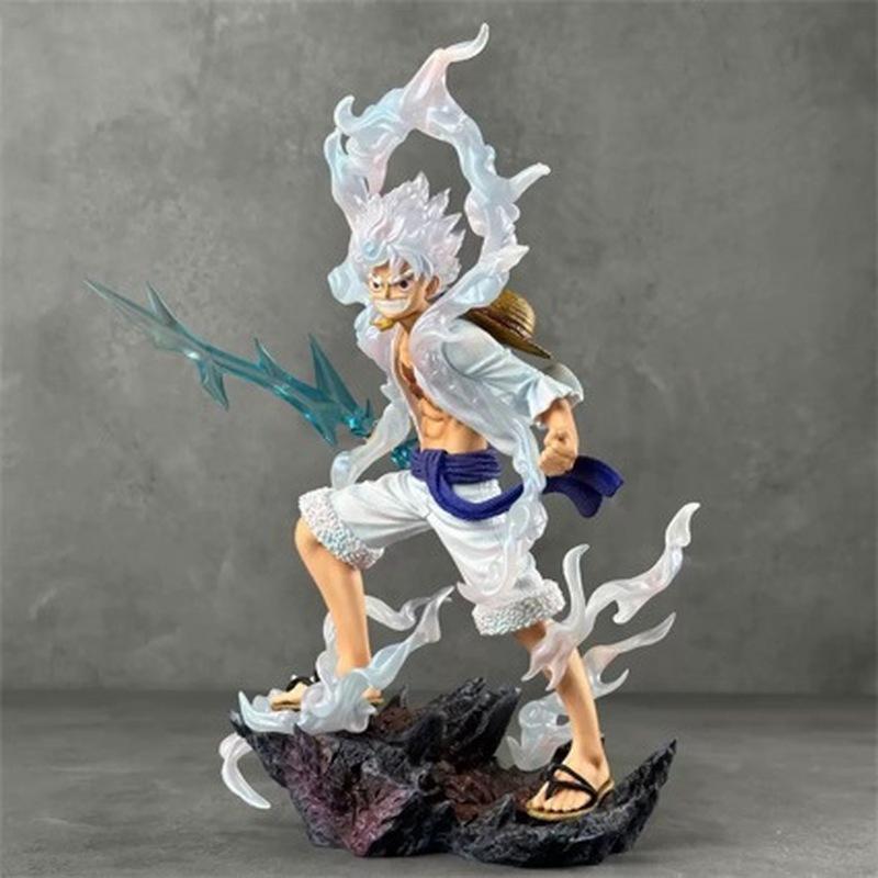 28cm Jt Statue One Piece Lx Five Levels Nika Luffy Roronoa Zoro Figura De Anime Can Move Pvc Collect Mode Toys Collection Gifts