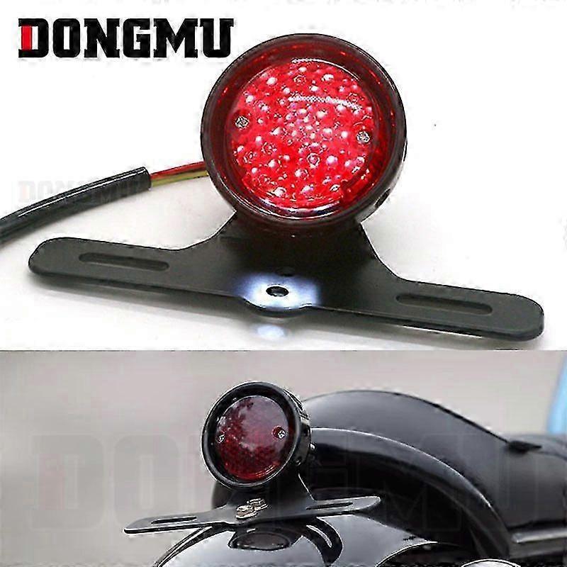 Motorcycle Accessories Metal Retro Style Brake Taillight Electric Vehicle Tail Light Harley Taillight Modification Exclusive Compatible With Export