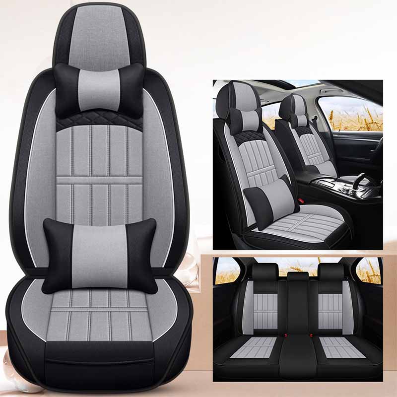 Full Envelope Car Seat Cover Breathable Seat Cover Linen Special Cushion Four Seasons Universal Seat Cushion