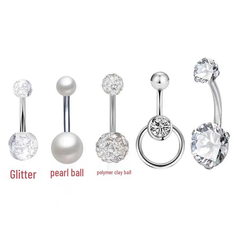 

Набор из 5 разноцветных колец для пирсинга пупка - Украшения для пирсинга