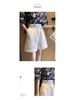 High Waist Cotton Wide-Leg Summer Shorts for Women - Plus Size, Korean Style, Non-Elastic, Loose Fit