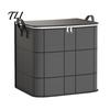 Home Storage Bags for Toys Moving Bin with Reinforced Handles And Zipper, Extra Large Capacity Supplies Linens Non-woven Fabric Organizer, Foldable