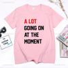Gerade viel los Damen T-Shirts Vintage Sommer Fan Geschenk Buchstaben Aufdruck Damenbekleidung Gothic 2024 T-Shirt Rundhals