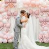 Pink Bow Birthday Balloon Happy Birthday Letter Balloon Used for Wedding, Valentine's Day, Birthday, Proposal Decoration Decor