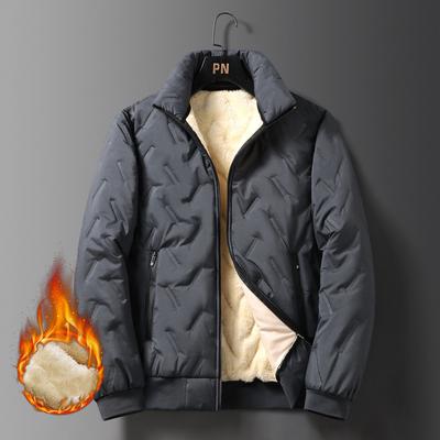 Herren Warme Jacke Gefüttert mit Warmer Jacke Winter Stehkragen Jacke