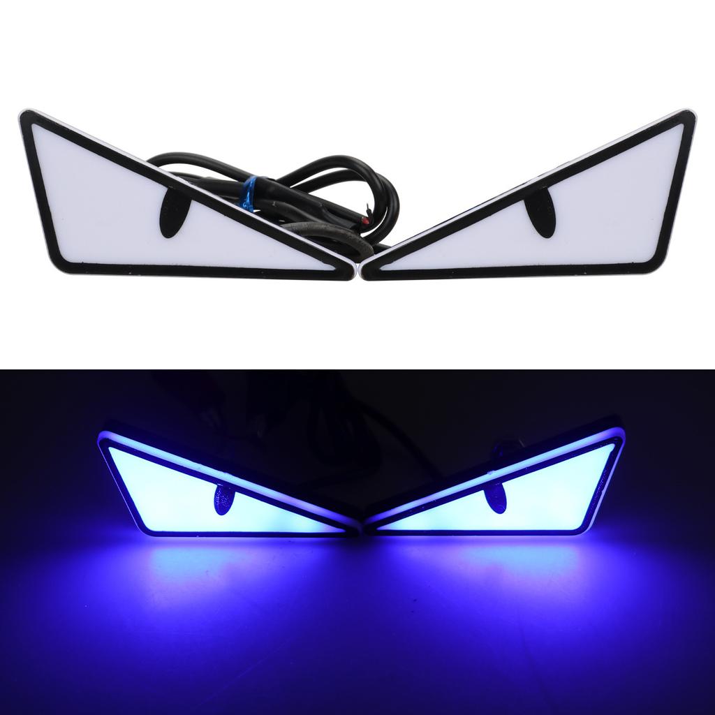 Motorcycle License Plate Screw Light Triangular Devil Eye Modified General Motorcycle Decorative Accessories Car Light