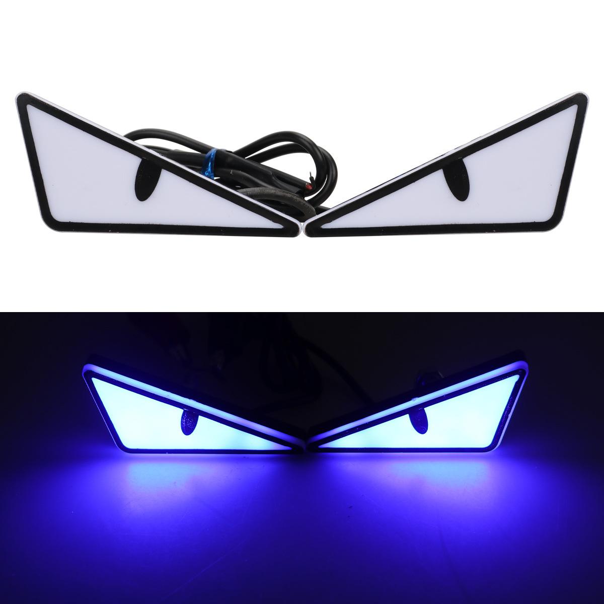 

Motorcycle license plate screw light triangular devil eye modified general motorcycle decorative accessories car light