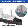 Upgrade Busbar 250A Power Distribution Block 5/16" (M8) 4 Post Terminal Block with