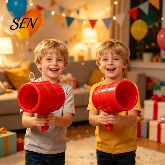 Non Lethal Air Flow Toy Handheld Cannon Toy, Portable Shooter for Kids, Outdoor Family Gathering Entertainment Play Bubble Machine, Funny Prank