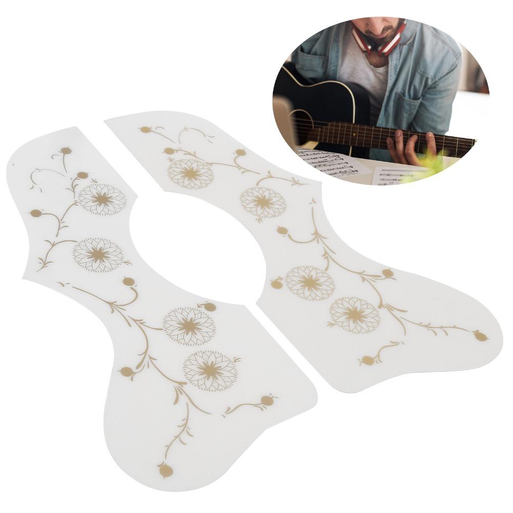

2PCS Scratch Proof Guitar Guard Picks Guitar Protection Plate Guitar Playing Experience білий