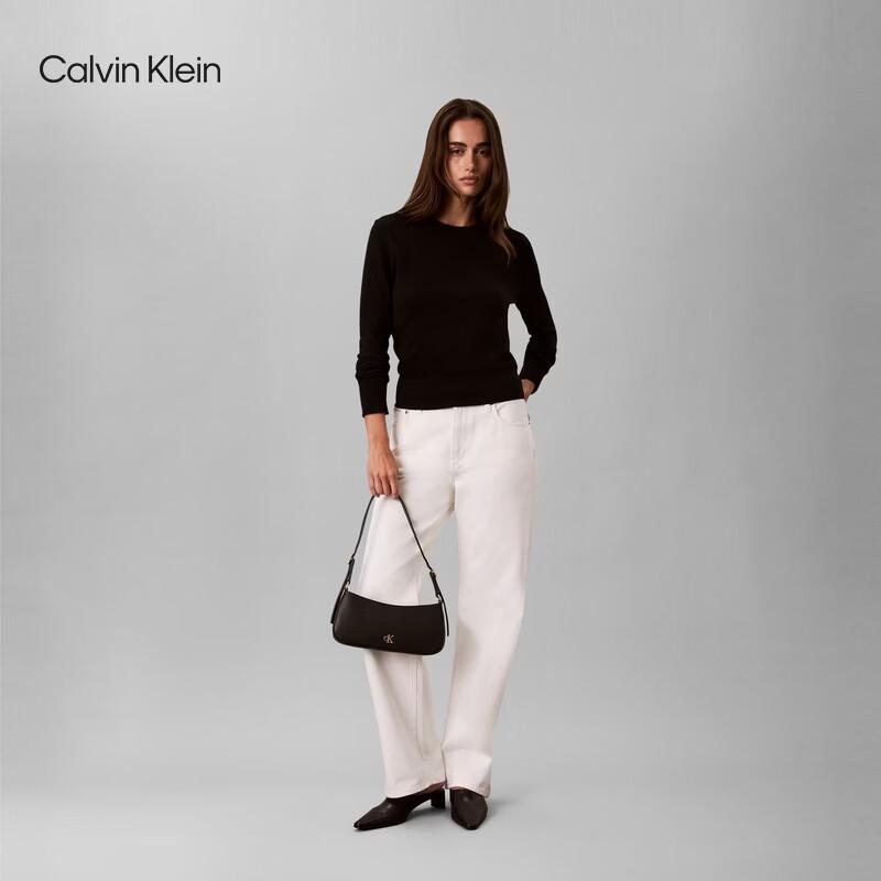 Calvin Klein Women's Metal Logo Shoulder Bag