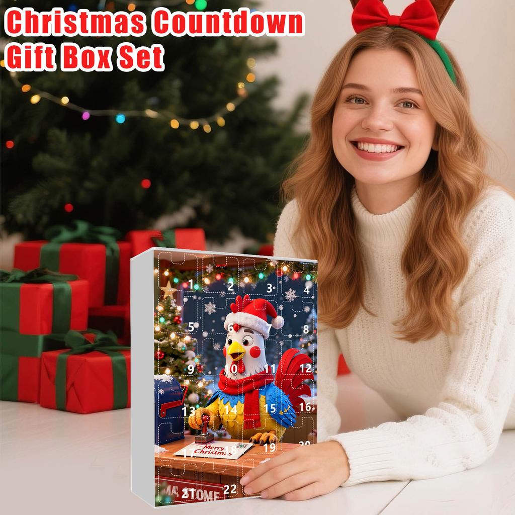 2D Advent Calendar 24 Days Countdown Calendar With Musical Character Collectibles, Advent Calendar