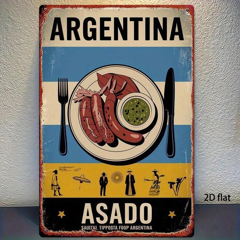 Retro metal tablolar, mobilya, oturma odası dekorasyonu 20x30cm