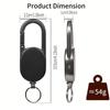 Retractable Metal Wire Keychain Pull Badge Reel ID Lanyard Name Tag Card Badge Holder Reels Recoil Chain Clips Outdoor Key Ring