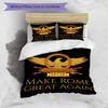 3pcs SPQR Roman Eagle1 pattern bedding set duvet cover set includes duvet cover &pillowcases, perfect all season bedroom decoration & gift