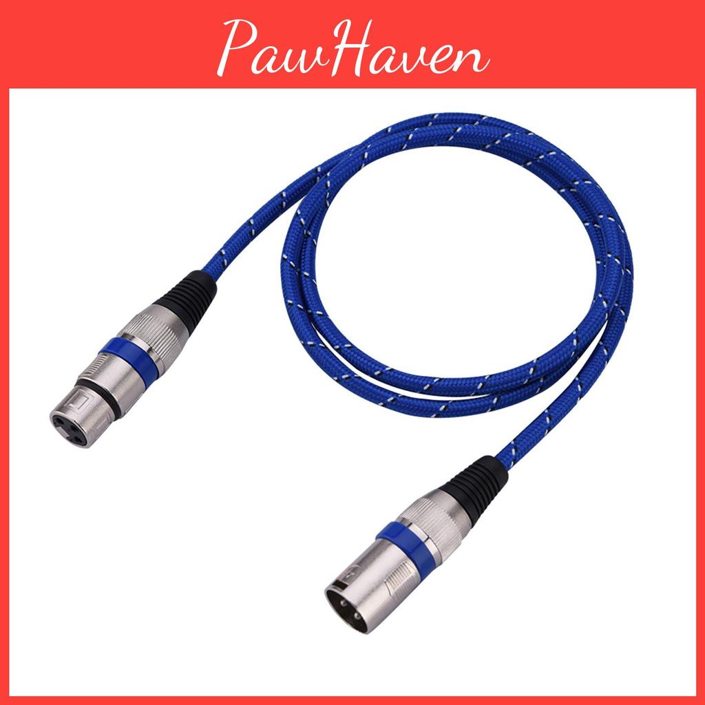 Female Xlr Male Plug To Balance 3pin Microphone Mic Audio Cable 1meter