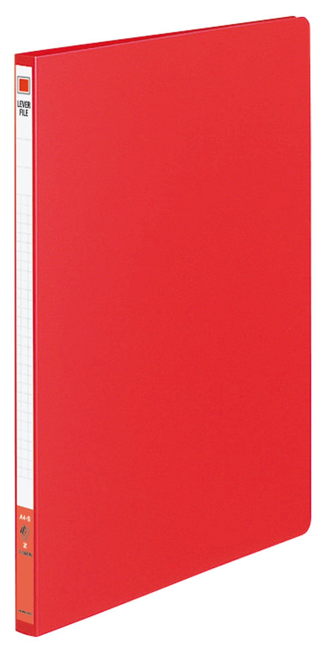 

KOKUYO Lever File Z Type A4 120 Sheet Capacity Red Fu-320NR