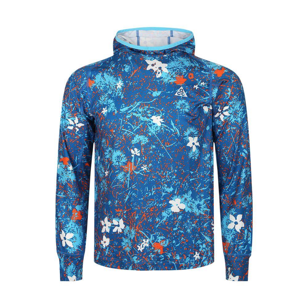 Nike Casual Sports Full Print Pullover Long Sleeve Kids tops IH0881-416 S