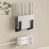 2Pcs No-Drill Router Wall Mount Bracket Self Adhesive Set-Top Box Holder for Living Room TV Accessories Storage Rack