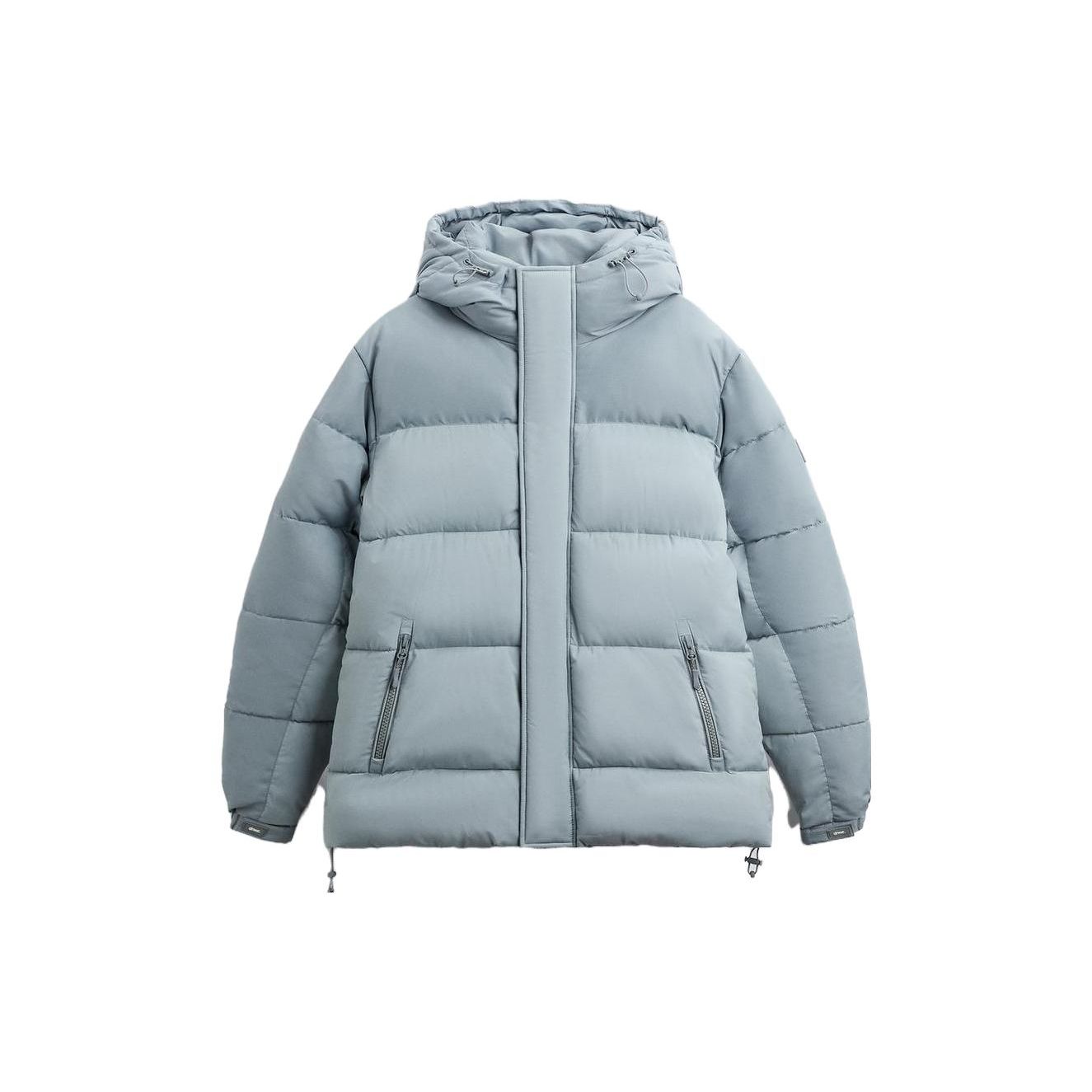 

Zara Hooded Thick Casual Jacket Men jackets Light-Gray 06985451811-33 L
