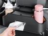 Car Storage, Car Seat Back Organizer with Cup Holder, Tissue Box, Car Tissue Holder,