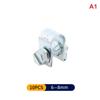 10Pcs Hose Clips Fuel Line Small Fuel Line Jubilee Hose Clips Clamp Diesel Petrol Pipe Coolant Radiator Water Pipe Clamps