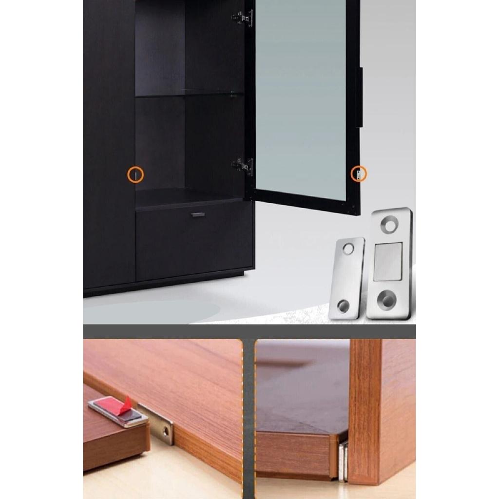 8 Pieces Magnetic Cabinet Door Holder Sliding Wardrobe Drawer Furniture Stopper Closer Magnet 8 Pcs.