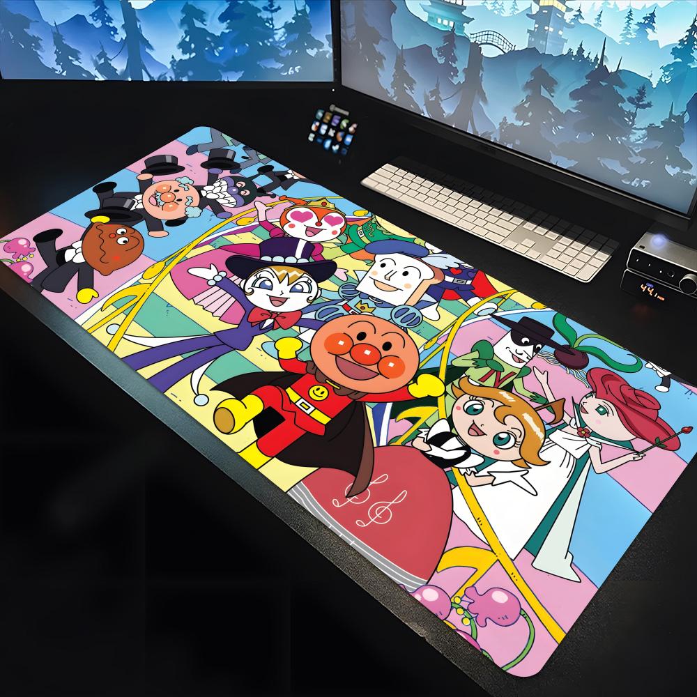 Anpanman Cartoon player Mouse Pad large keyboard mouse desk pad non-slip rubber gaming mouse pad laptop carpet 1200x600