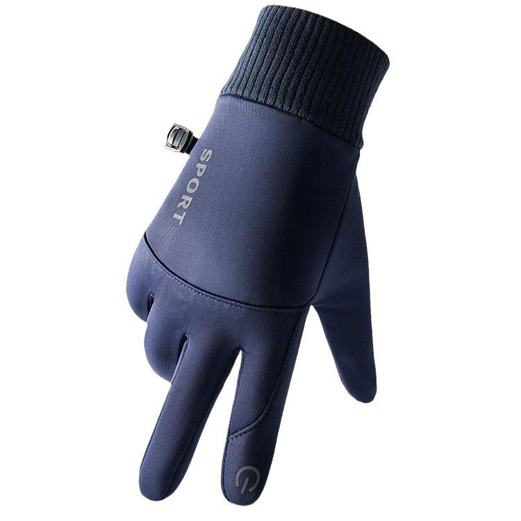 Men's Warm Waterproof Cycling Gloves - Touchscreen, Non-Slip, Cold-Proof for Autumn/Winter