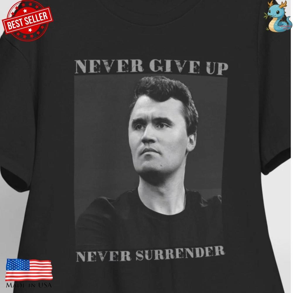 Charlie Kirk Fan Made Tribute Shirt Pray For America Reprint Tee Unisex T-Shirt XXL