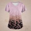 Summer Retro Leopard Print Women's Top Cute and Fun T-shirt