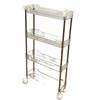 Compact Multi-Layer Mobile Storage Rack for Kitchen, Bedroom, or Bathroom