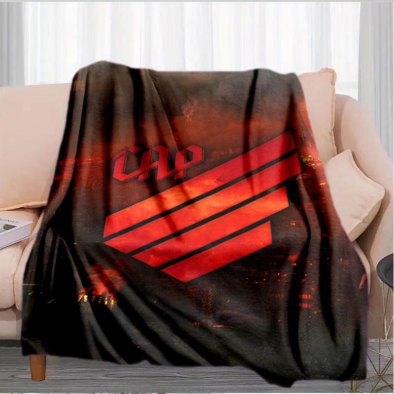 Red And Black Sport Emblem Printed Throws Blanket Soft Flannel Blankets for Couch Bed Gifts for Men Women Picnic blanket Christmas gifts