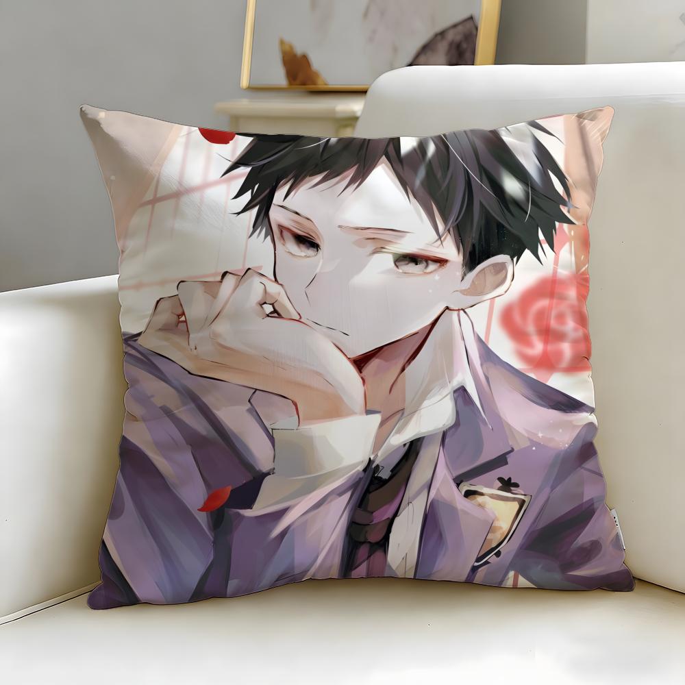 Anime Ouran High School Host Club Cushion Cover Soft & Easy-Wash Pillow Case – Versatile For Couch, Bed, Travel And Office