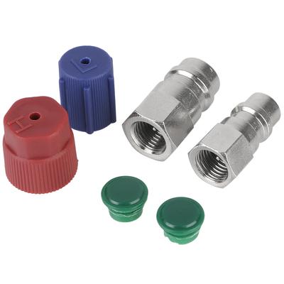 High/Low AC Fitting Port R12 To R134a Car Accessories Hassle Free Installation Car AC Quick Coupler Retrofits Conversion Adapter