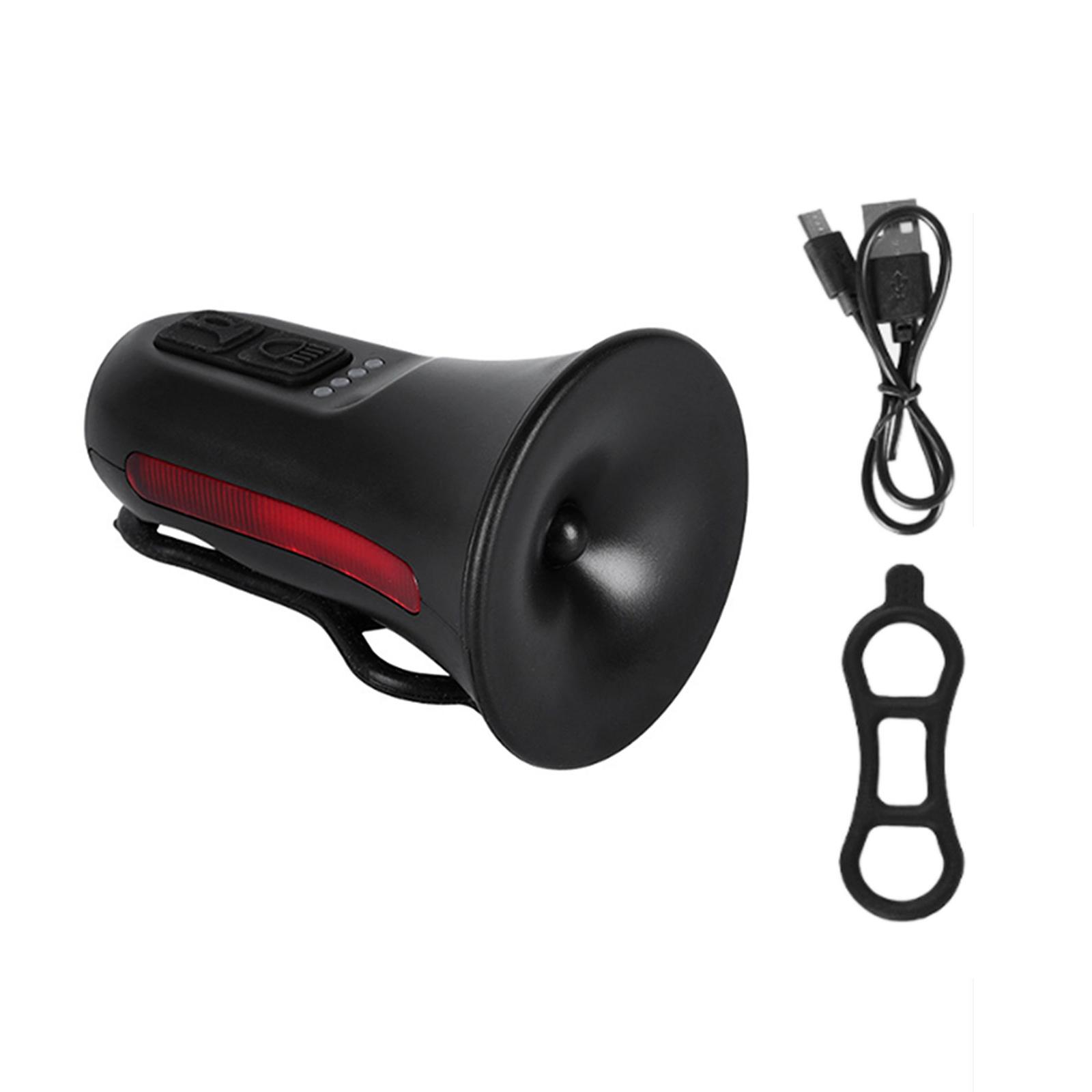 

Велосипедные звонки Гудок Электрические велосипедные гудки USB Перезаряжаемые Электронные Звонки для горных велосипедов 120 дБ Велосипедные сигнальные звонки A
