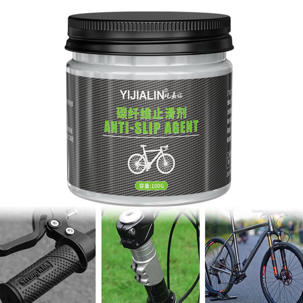 100g Carbon Fiber Bicycle Grease Bicycle Anti-Slip Lube Bicycle Assembly Grease for Bike Seatpost Handlebar Frame Stem